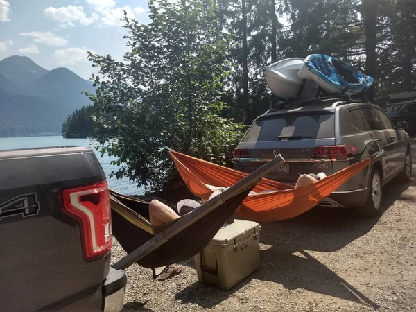 hammock setup
