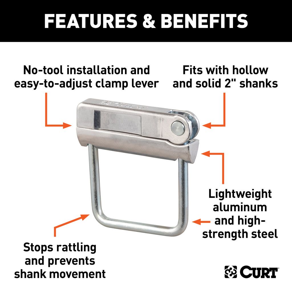 Anti-Rattle Hitch Clamp
